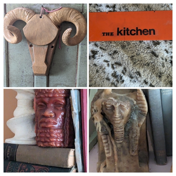 SOLD 1970s Maxi Dress Novelty Print Boho Velvet Animals OOAK Mercer Arts Center - Picture 11 of 12